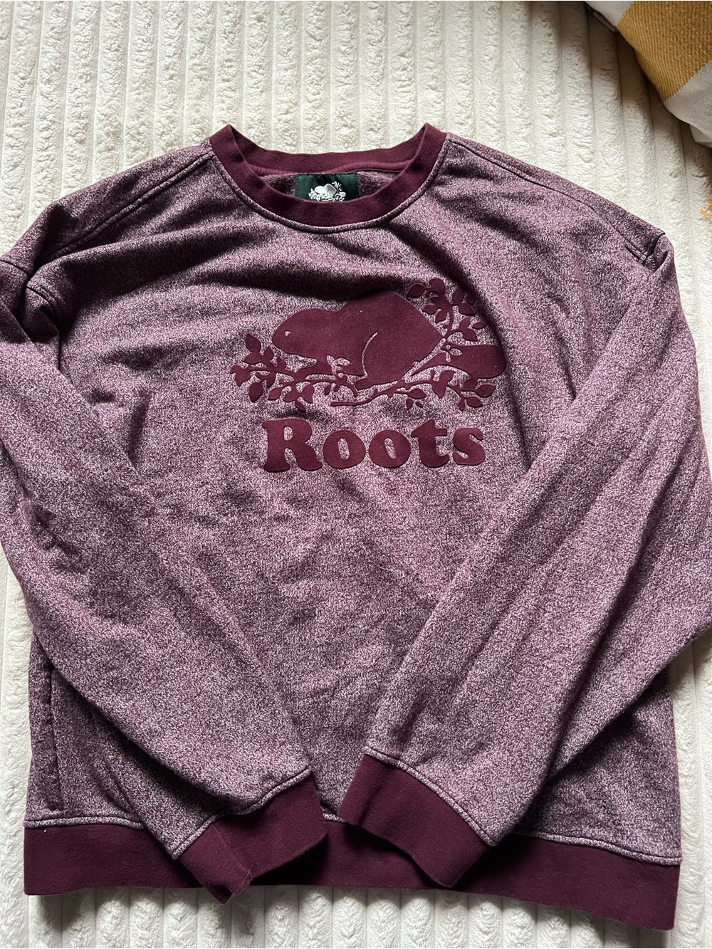 Roots Maroon Logo Crewneck